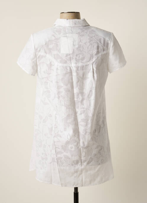 Tunique manches courtes blanc KARTING pour femme