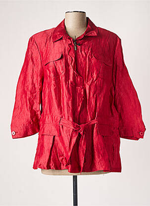Veste casual epaulette rouge BARBARA LEBEK femme