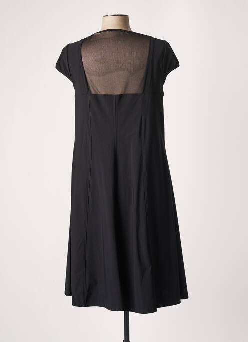 Robe mi-longue noir MALOKA pour femme