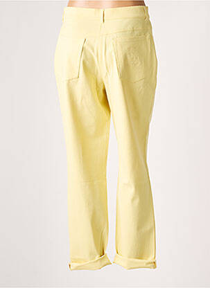 Pantalon slim tissage popeline taille normale jaune GARDEUR femme
