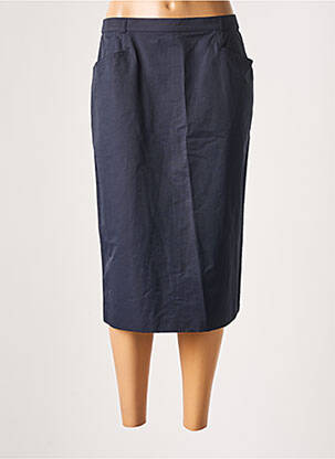 Jupe mi-longue taille normale bleu FE EDITION femme