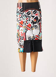Jupe mi-longue stretch noir GUY DUBOUIS femme