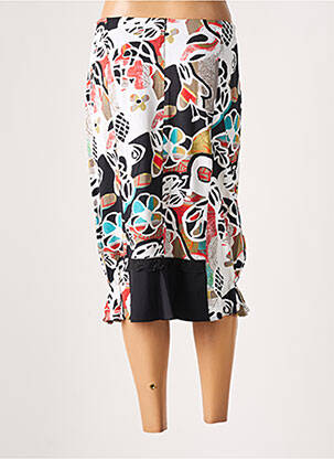 Jupe mi-longue stretch noir GUY DUBOUIS femme