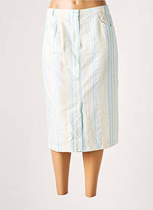 Jupe mi-longue taille normale bleu HUCKE WOMAN femme