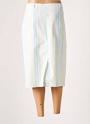 Jupe mi-longue taille normale bleu HUCKE WOMAN femme