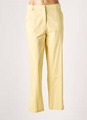 Pantalon droit jaune DUO pour femme seconde vue