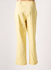 Pantalon droit jaune DUO pour femme seconde vue