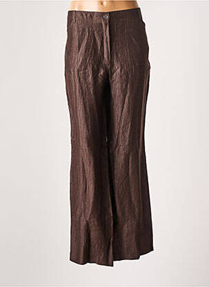 Pantalon large marron LEBEK pour femme