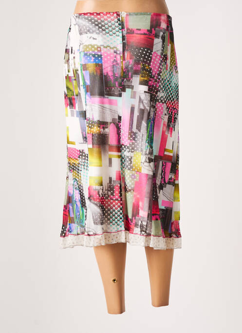 Jupe mi-longue beige GUY DUBOUIS pour femme