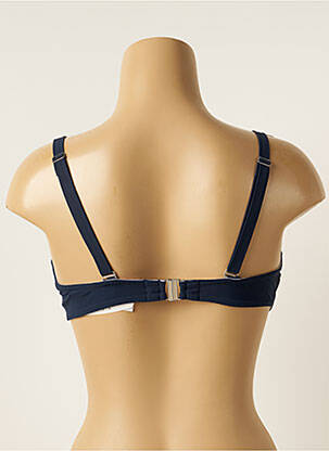 Haut de maillot de bain stretch haut soutien-gorge balconnet bleu ANTIGEL femme