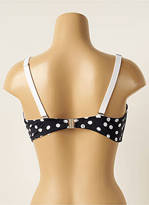 Haut de maillot de bain stretch haut soutien-gorge balconnet noir ANTIGEL femme