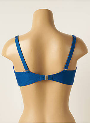 Haut de maillot de bain stretch haut soutien-gorge emboitant bleu ANTIGEL femme