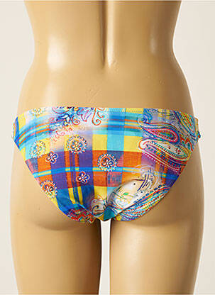 Bas de maillot de bain imprimé fantaisie culotte bleu ANTIGEL femme