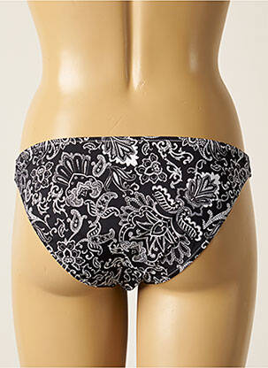 Bas de maillot de bain imprimé fantaisie culotte noir ANTIGEL femme