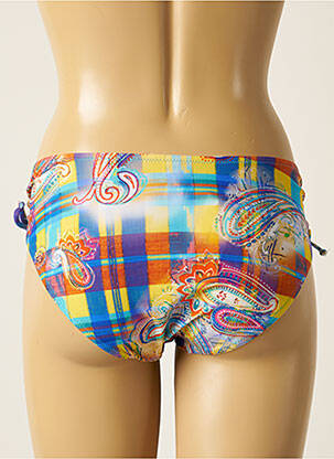 Bas de maillot de bain imprimé fantaisie bikini bleu ANTIGEL femme
