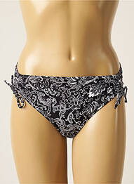 Bas de maillot de bain imprimé fantaisie bikini noir ANTIGEL femme