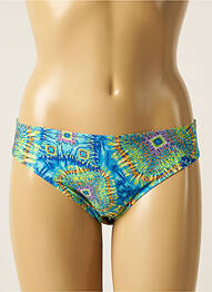 Bas de maillot de bain imprimé fantaisie culotte bleu ANTIGEL femme