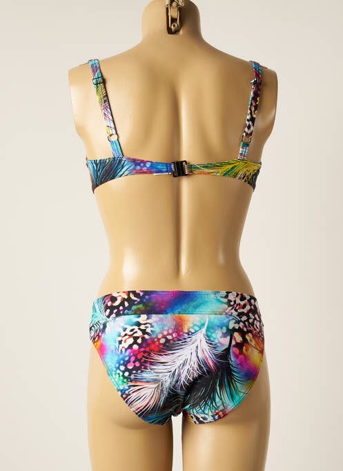 Maillot de bain 2 pièces bleu ROSE POMME pour femme