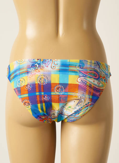 Bas de maillot de bain imprimé fantaisie culotte bleu ANTIGEL femme