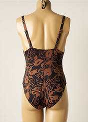 Maillot de bain 1 pièce marron EMPREINTE pour femme seconde vue