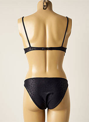 Maillot de bain 2 pièces stretch haut soutien-gorge balconnet noir CROOL femme