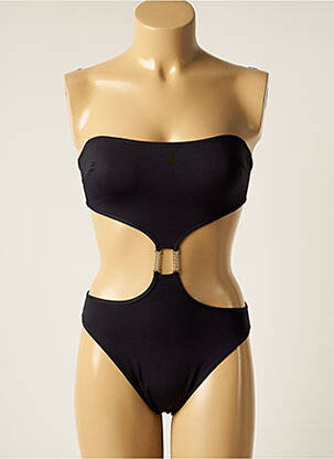 Maillot de bain 1 pièce haut bandeau haut bandeau noir ROSE POMME femme