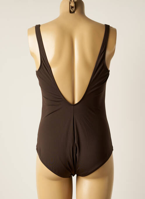 Maillot de bain 1 pièce marron ANTIGEL femme