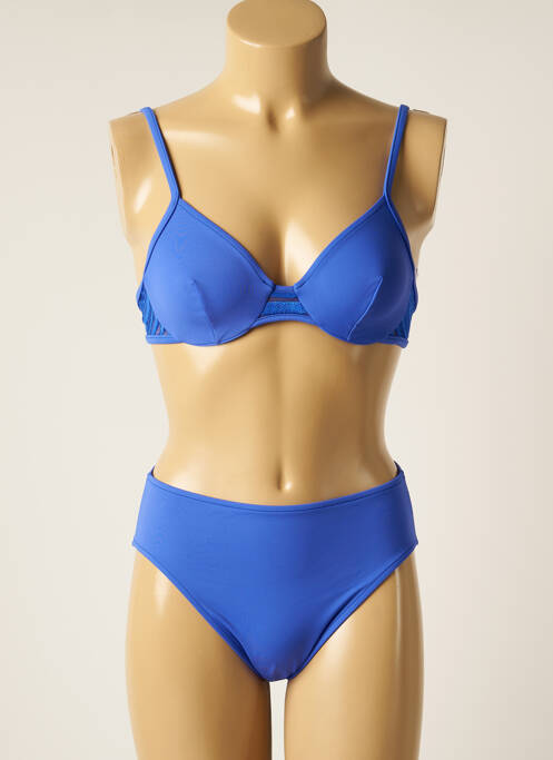 Maillot de bain 2 pièces bleu TROPIC pour femme