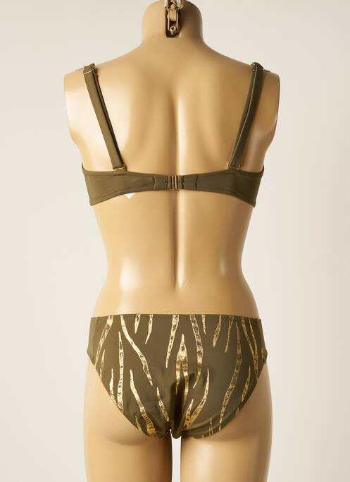 Maillot de bain 2 pièces vert ANTIGEL pour femme