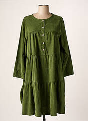Robe mi-longue vert MADE IN ITALY pour femme seconde vue