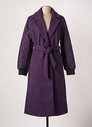 Manteau long violet WHITE STUFF pour femme