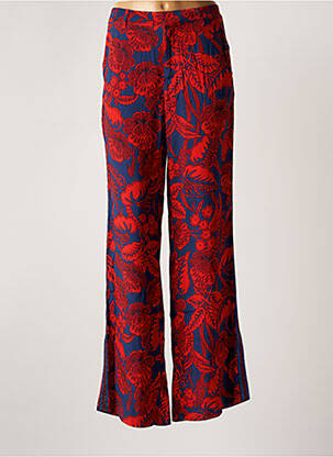 Pantalon droit rouge DESIGUAL pour femme