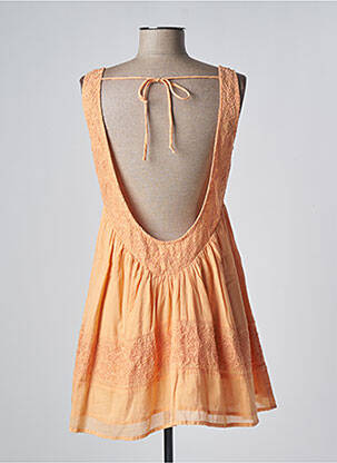 Robe courte sans manche sans manche orange MAI 68 femme