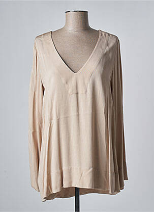 Blouse manches longues manches longues beige SACK'S femme