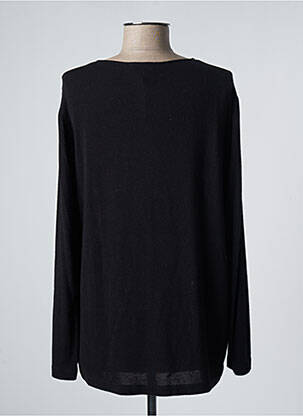 Pull col rond manches longues noir NINATI femme