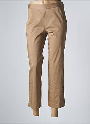 Pantalon 7/8 stretch taille normale marron NINATI femme