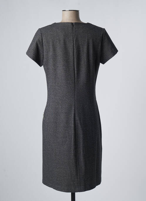 Robe mi-longue gris LS pour femme