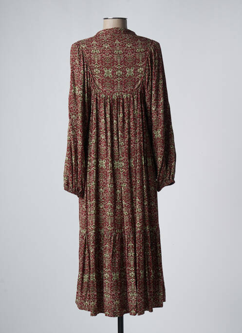 Robe mi-longue rouge YERSE femme