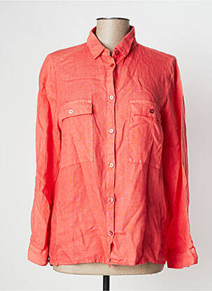 Chemisier poches poitrine manches longues orange FRED SABATIER femme