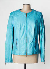 Veste simili cuir bleu FRANK WALDER pour femme seconde vue