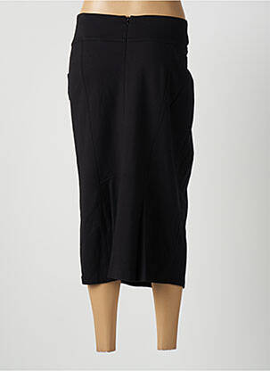 Jupe mi-longue stretch noir FRANK WALDER femme