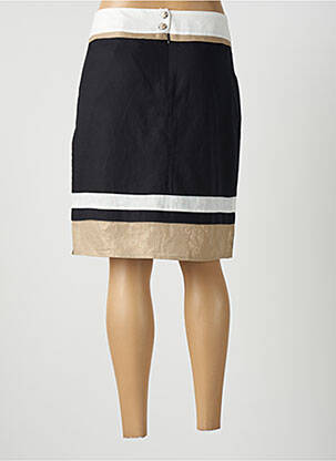 Jupe mi-longue coupe droite noir DECA femme