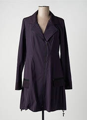 Manteau long violet DECA pour femme seconde vue