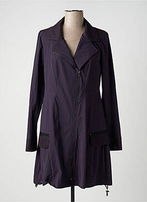 Manteau long violet DECA pour femme