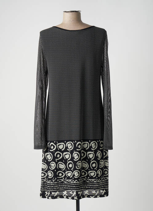 Robe mi-longue noir CICERO femme