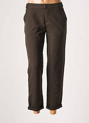 Pantalon 7/8 stretch taille normale marron BANANA MOON femme