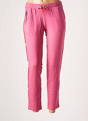 Jegging broderie galons latéraux taille normale rose BANANA MOON femme