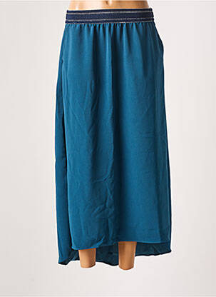 Jupe longue imprimé fantaisie bleu BANANA MOON femme