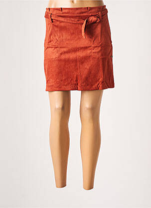 Jupe courte poches marron BANANA MOON femme