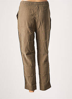 Jegging broderie galons latéraux taille normale vert BANANA MOON femme